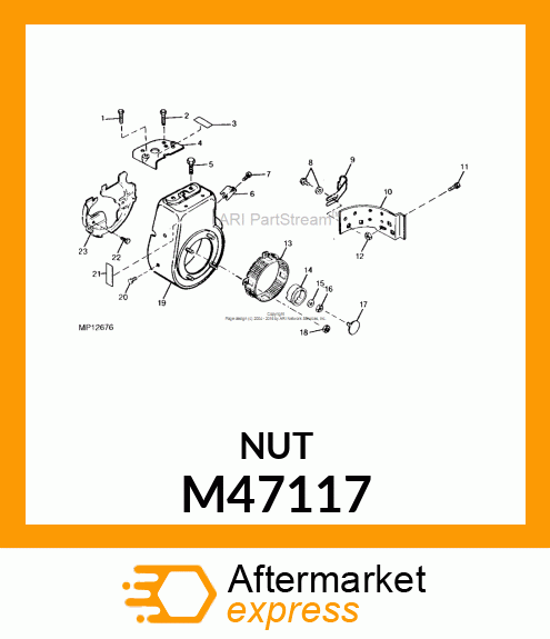 Nut - U-NUT-GRAFTON #650764 M47117