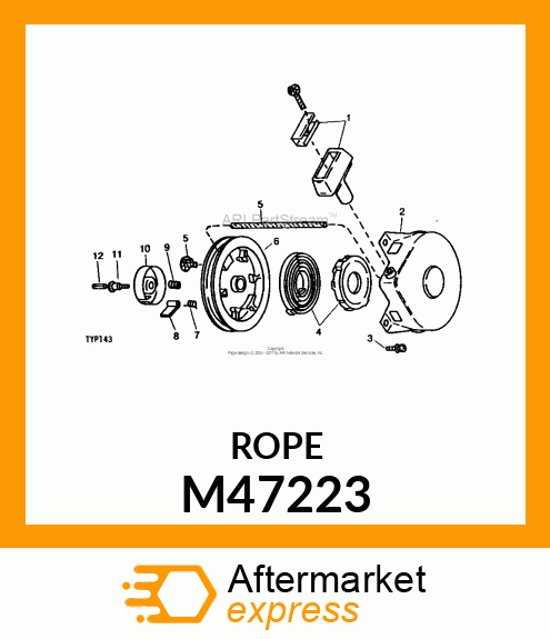 Rope - STARTER ROPE M47223