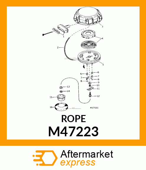 Rope - STARTER ROPE M47223