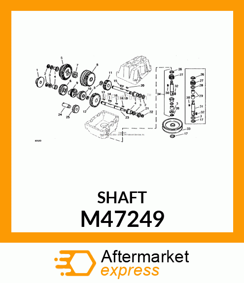 Shaft - OUTPUT SHAFT M47249