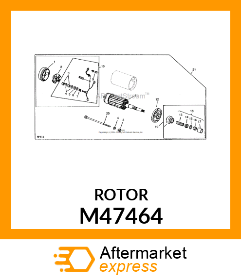 Retainer - BRUSH HOLDER M47464