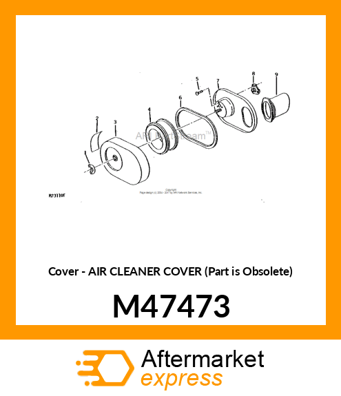 Cover - AIR CLEANER COVER (Part is Obsolete) M47473