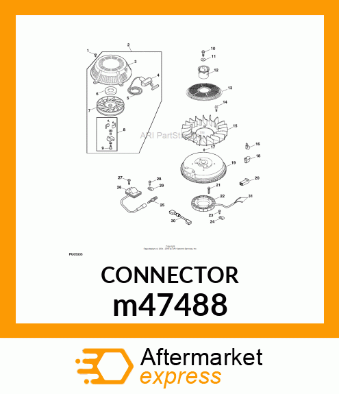 CONNECTEUR ELECTRIQUE m47488