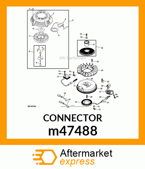 CONNECTEUR ELECTRIQUE m47488