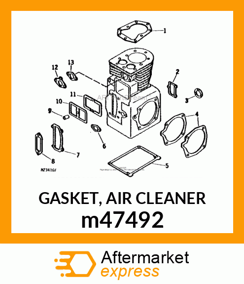 GASKET, AIR CLEANER m47492