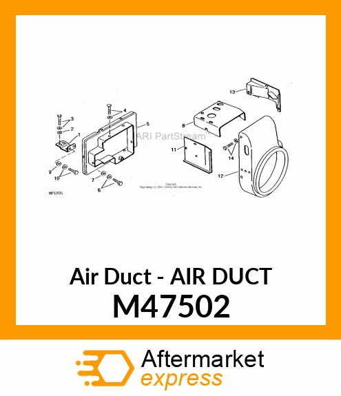 Air Duct - AIR DUCT M47502