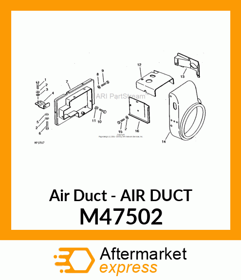 Air Duct - AIR DUCT M47502