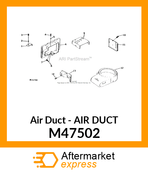 Air Duct - AIR DUCT M47502