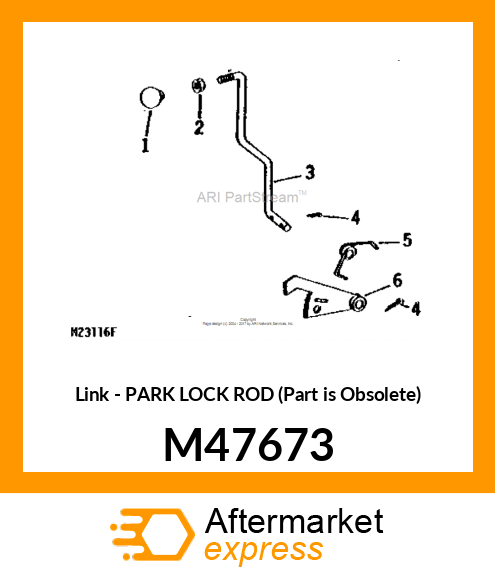 Link - PARK LOCK ROD (Part is Obsolete) M47673