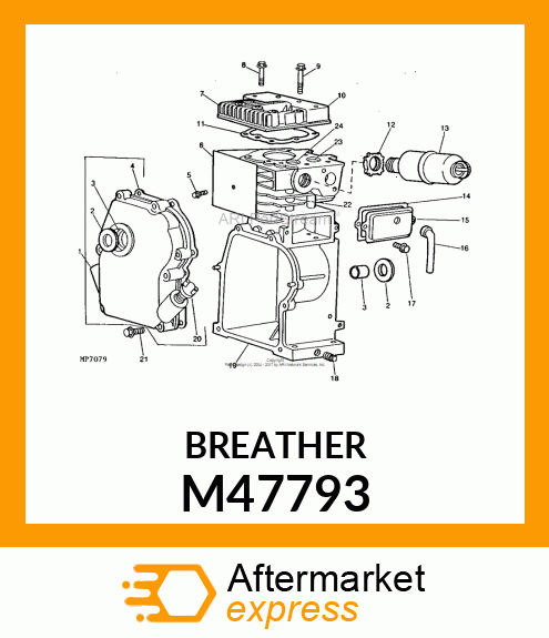 Breather - BREATHER VALVE CHAMBER M47793