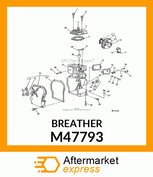 Breather - BREATHER VALVE CHAMBER M47793