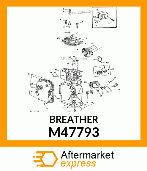 Breather - BREATHER VALVE CHAMBER M47793