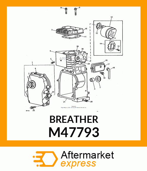 Breather - BREATHER VALVE CHAMBER M47793