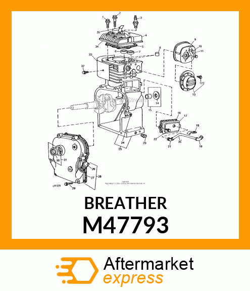 Breather - BREATHER VALVE CHAMBER M47793