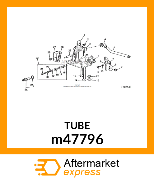 PIPE, PLASTIC FUEL m47796