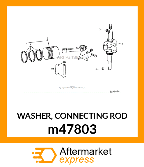 WASHER, CONNECTING ROD m47803