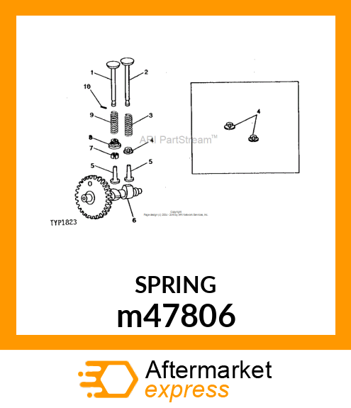 RETAINER, VALVE SPRING m47806