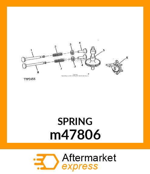 RETAINER, VALVE SPRING m47806