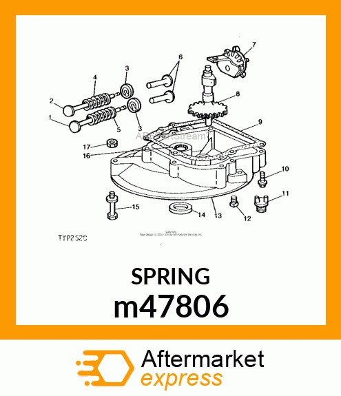 RETAINER, VALVE SPRING m47806