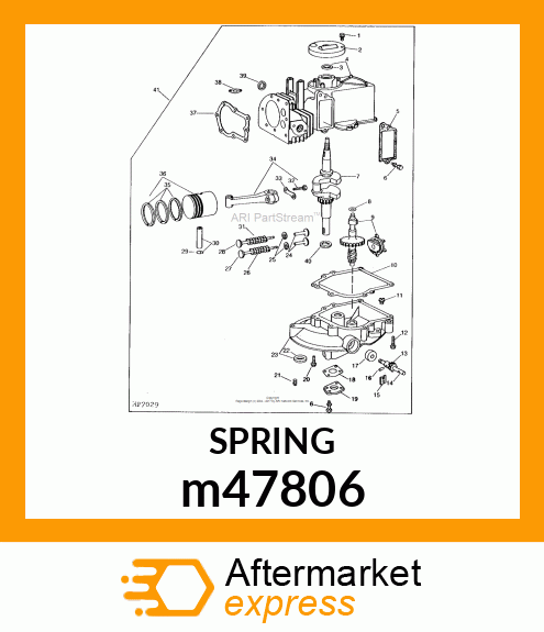 RETAINER, VALVE SPRING m47806