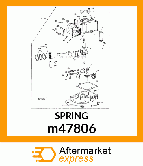 RETAINER, VALVE SPRING m47806