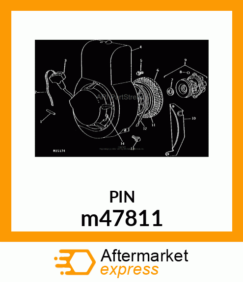 PIN, SPRING m47811