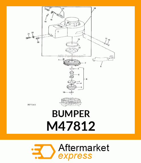 Bumper - STARTER PULLEY BUMPER (Part is Obsolete) M47812