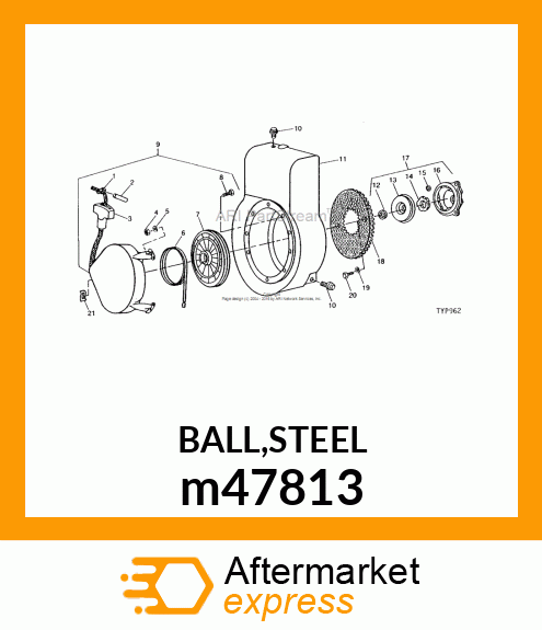 BALL,STEEL m47813