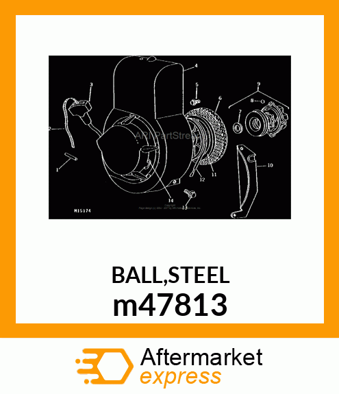 BALL,STEEL m47813