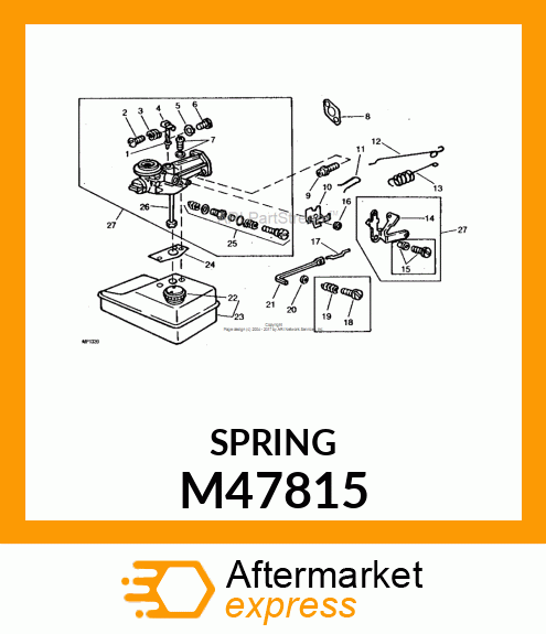 Compression Spring - THROTTLE ADJUSTING SPRING M47815