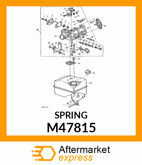 Compression Spring - THROTTLE ADJUSTING SPRING M47815