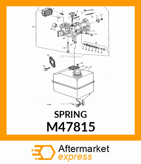 Compression Spring - THROTTLE ADJUSTING SPRING M47815