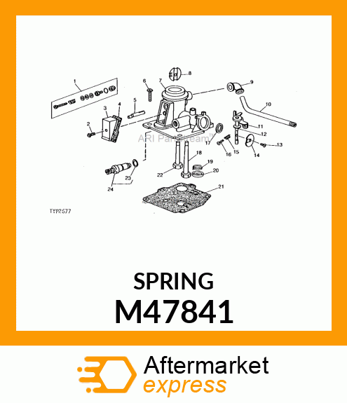 Compression Spring - THROTTLE ADJUSTMENT SPRING M47841