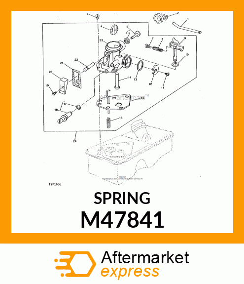 Compression Spring - THROTTLE ADJUSTMENT SPRING M47841