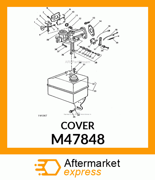 Cover - DIAPHRAGM COVER M47848