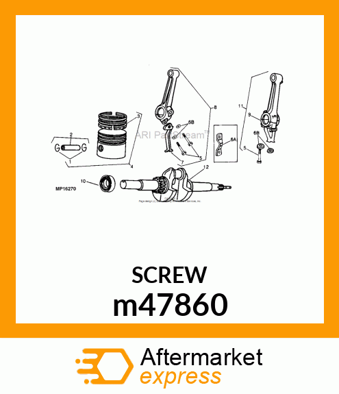 SCREW, CONNECTING ROD (2/PKG) m47860