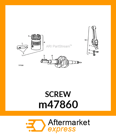 SCREW, CONNECTING ROD (2/PKG) m47860