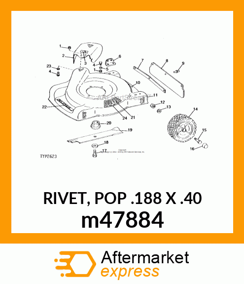 RIVET, POP .188 X .40 m47884