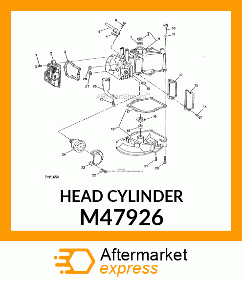 Cylinder Head - CYLINDER HEAD M47926