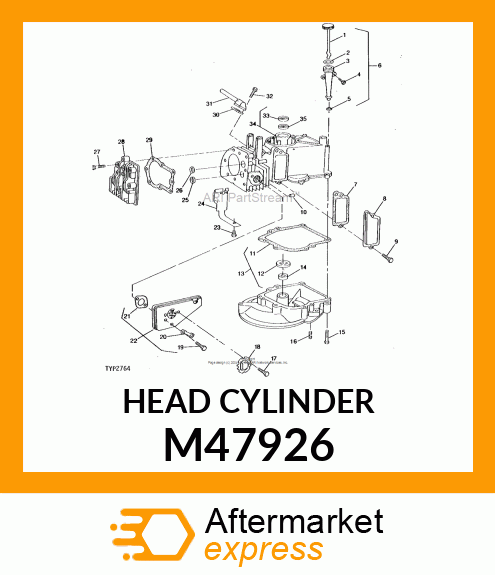 Cylinder Head - CYLINDER HEAD M47926