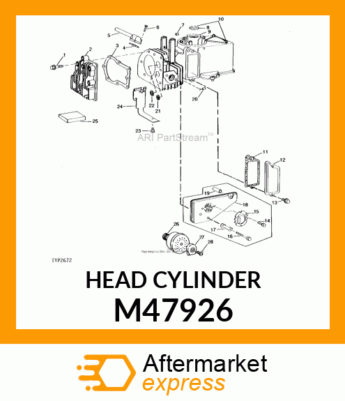 Cylinder Head - CYLINDER HEAD M47926