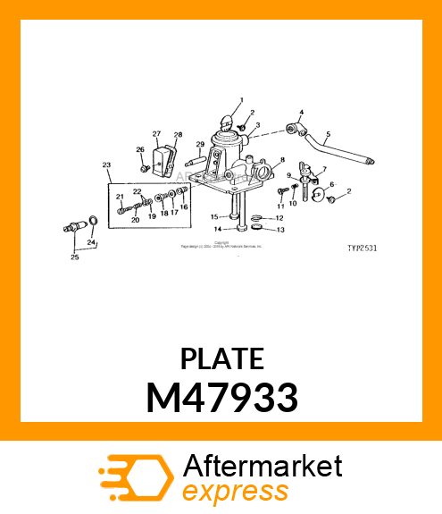 Valve - THROTTLE VALVE M47933