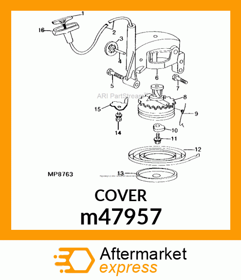 COVER, PULLEY m47957