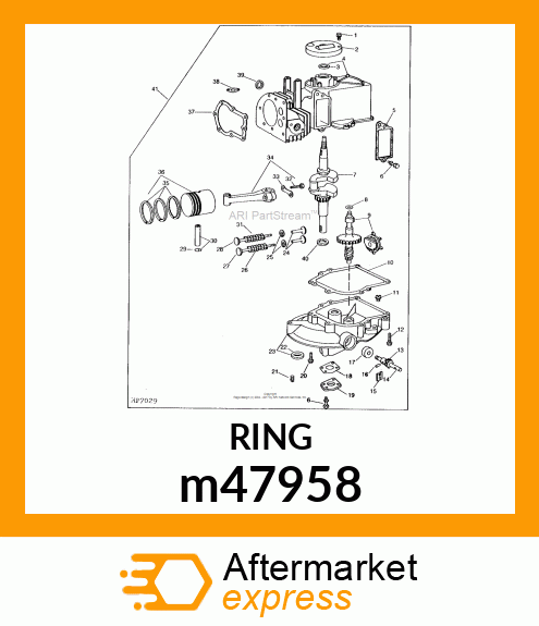 LOCK, PISTON PIN (2 PER PKG) m47958