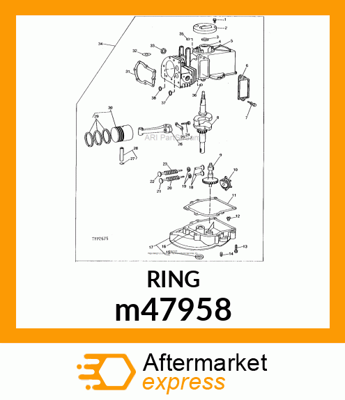 LOCK, PISTON PIN (2 PER PKG) m47958