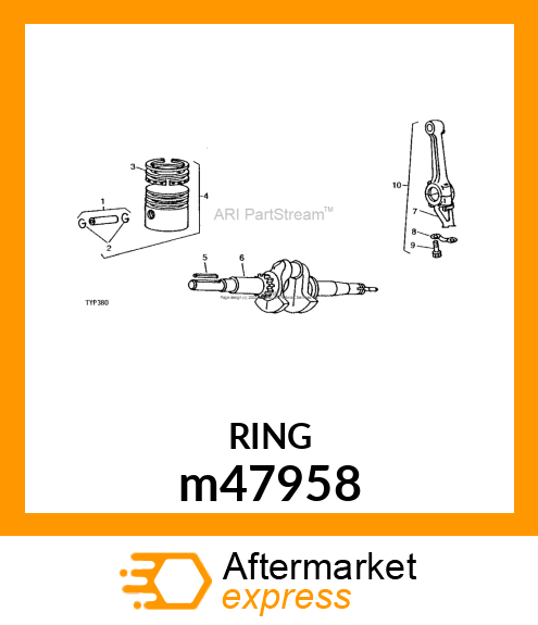 LOCK, PISTON PIN (2 PER PKG) m47958