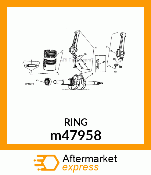 LOCK, PISTON PIN (2 PER PKG) m47958