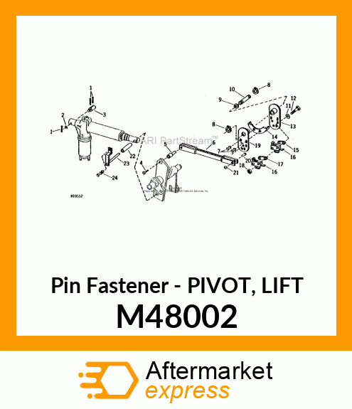 Pin Fastener - PIVOT, LIFT M48002