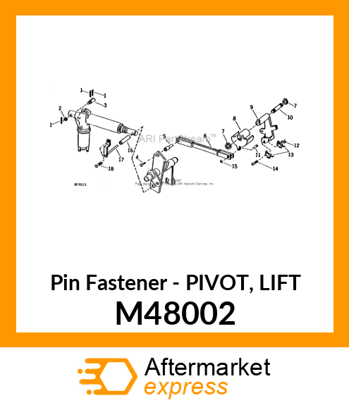 Pin Fastener - PIVOT, LIFT M48002