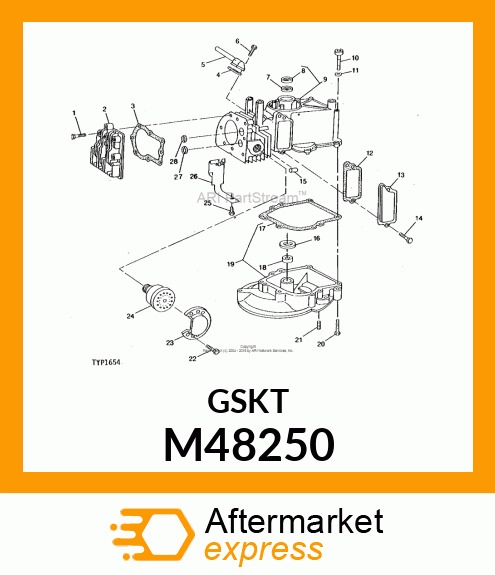 Gasket - GASKET, VALVE COVER M48250